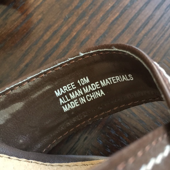 DIBA Wedge Platform Sandals Brown Straw Wedge NEW - Picture 5 of 5